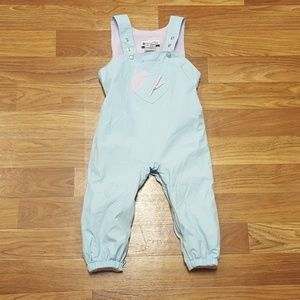 Columbia Snow Bib Overalls Teal insulated 3t